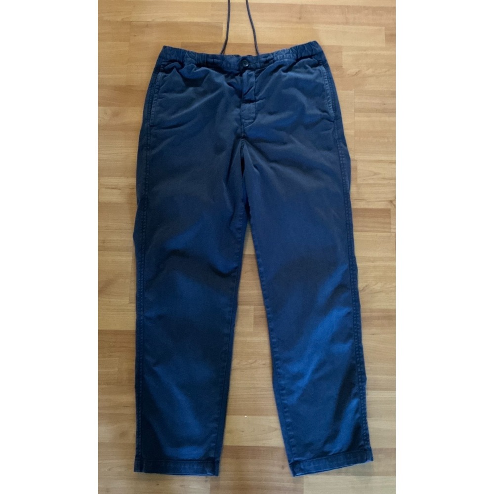 PS Paul Smith Drawstring Pants Navy Cotton Stretch Elastic Waist Mens Medium M